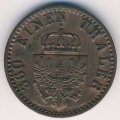 Пруссия 1 пфеннинг 1867 год