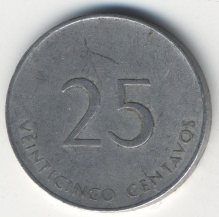 Куба 25 сентаво 1988 год
