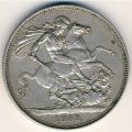 Великобритания 1 крона 1888 год