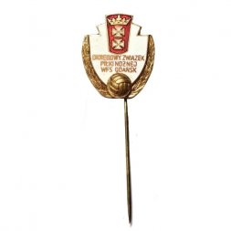 Значок-иголка Okregowy zwiazek pilki noznej wfs Gdansk. Окружная футбольная ассоциация Польша