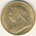 Великобритания 1 соверен 1900 год