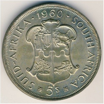 ЮАР 5 шиллингов 1960 год