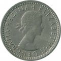 Великобритания 6 пенсов 1957 год