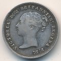 Великобритания 4 пенса 1875 год