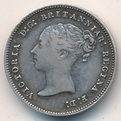 Великобритания 4 пенса 1875 год