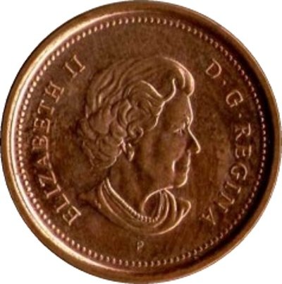 Канада 1 цент 2004 год (магнетик)