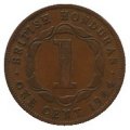 Британский Гондурас 1 цент 1944 год