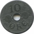 Дания 10 эре 1943 год - Король Кристиан X