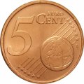Португалия 5 евроцентов 2011 год aUNC