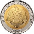 Южный Судан 1 фунт 2015 год - Жирафы