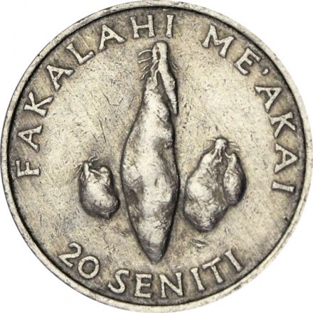 Тонга 20 сенити 1994 год 