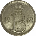 Бельгия 25 сантимов 1968 год BELGIE