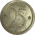 Бельгия 25 сантимов 1968 год BELGIE