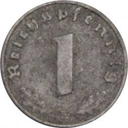 Третий Рейх 1 рейхспфенниг 1942 год (E)