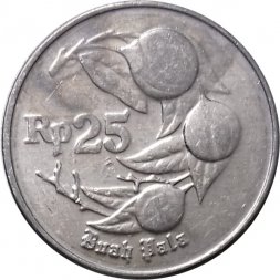 Индонезия 25 рупий 1991 год