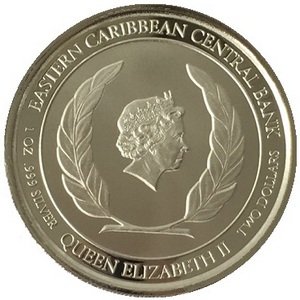 Восточные Карибы 2 доллара 2019 год - Антигуа и Барбуда