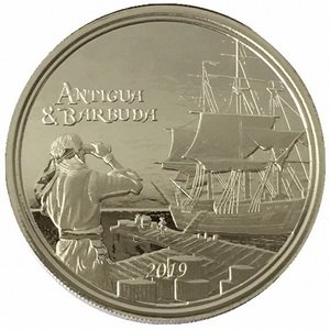 Восточные Карибы 2 доллара 2019 год - Антигуа и Барбуда