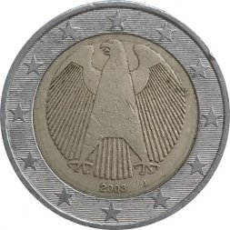 Германия 2 евро 2003 год (J)