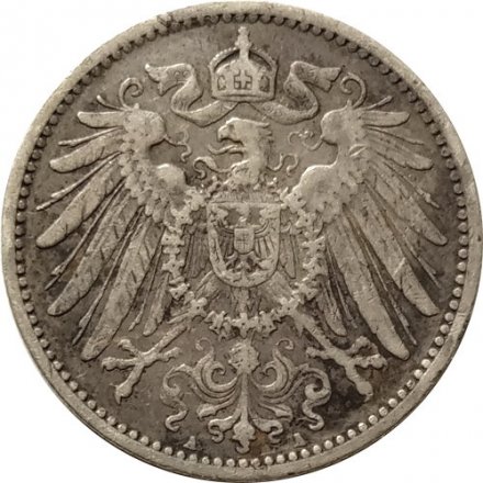 Германия 1 марка 1908 год (A)