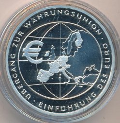 Германия 10 евро 2002 год - Введение Евро