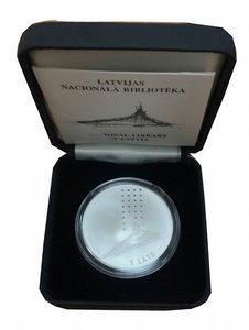 Латвия 1 лат 2002 год - Латвийская национальная библиотека