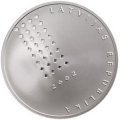 Латвия 1 лат 2002 год - Латвийская национальная библиотека