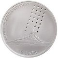 Латвия 1 лат 2002 год - Латвийская национальная библиотека