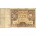 Польша 100 злотых 1934 год - Портрет Юзефа Понятовского - VG
