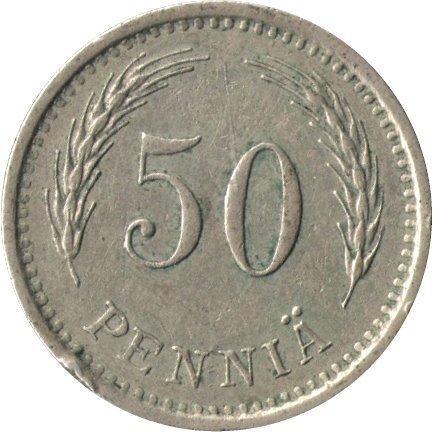 Финляндия 50 пенни 1940 год (Медно-никелевый сплав)