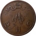 Финляндия 5 пенни 1875 год - Александр II - VF-
