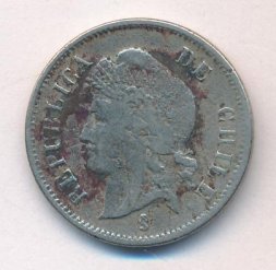 Чили 1 сентаво 1871 год