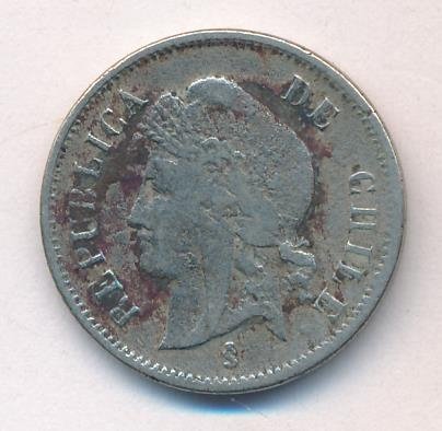 Чили 1 сентаво 1871 год