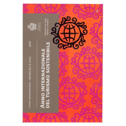 Сан-Марино 2 евро 2017 год - Международный год развития туризма