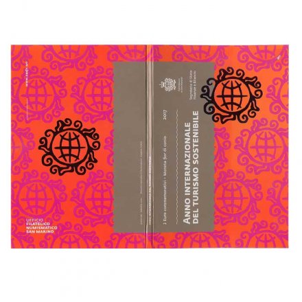 Сан-Марино 2 евро 2017 год - Международный год развития туризма