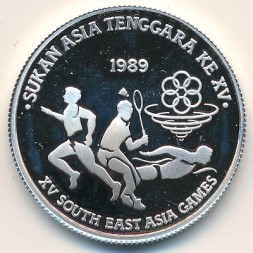 Малайзия 15 ринггитов 1989 год