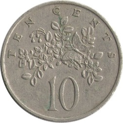 Ямайка 10 центов 1969 год - Флора