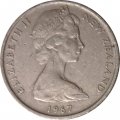 Новая Зеландия 5 центов 1967 год - Гаттерия