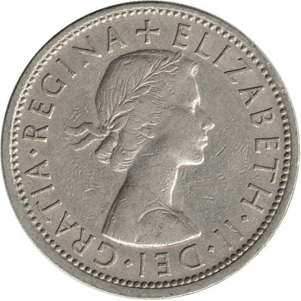 Великобритания 2 шиллинга (1 флорин) 1967 год - Роза Тюдоров