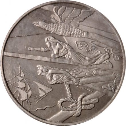 Монетовидный жетон Нидерланды 5 флоринов 2000 год - Парус Амстердам &quot;Носовые фигуры&quot;