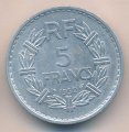 Франция 5 франков 1950 год (без отметки МД)