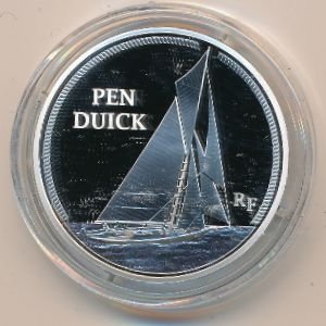Франция 10 евро 2013 год - Эрик Табарли. Яхта Pen Duick