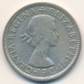 Австралия 1 флорин (2 шиллинга) 1954 год - Герб. Кенгуру и страус