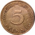 ФРГ 5 пфеннигов 1991 год (D)