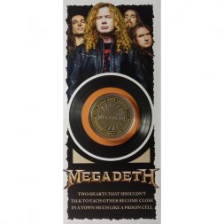 «Megadeth» - Гравированная цветная монета 10 рублей в буклете