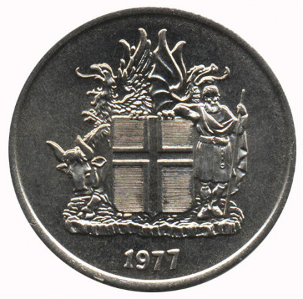 Исландия 5 крон 1977 год