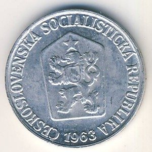 Чехословакия 3 геллера 1963 год