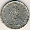 Швейцария 2 франка 1957 год