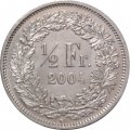 Швейцария 1/2 франка 2004 год
