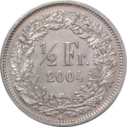 Швейцария 1/2 франка 2004 год