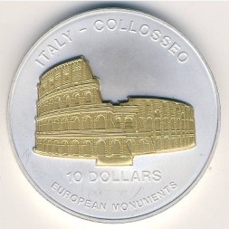 Монета Науру 10 долларов 2004 год